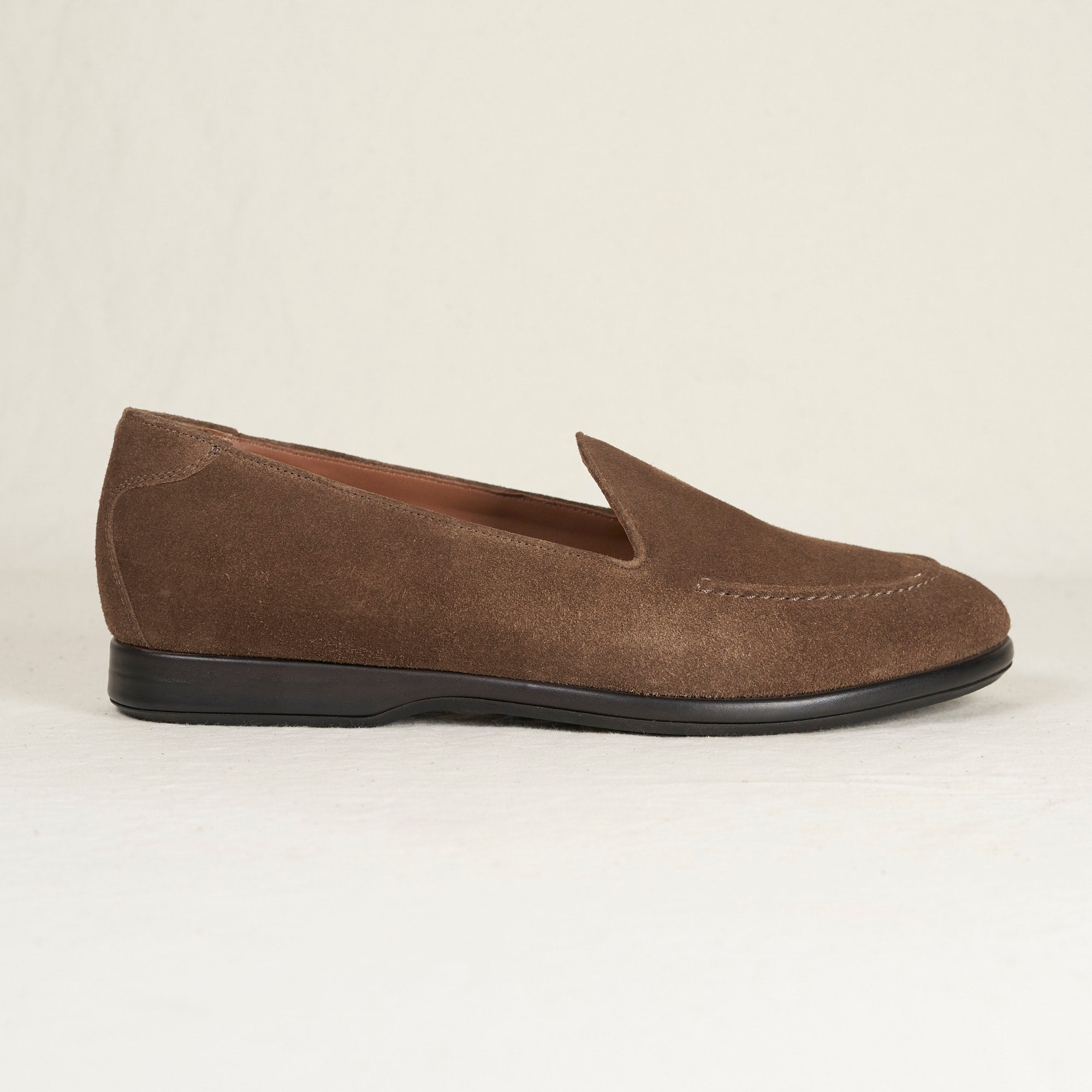 August Special Augie Type-S men's loafer in Tobacco calf suede.