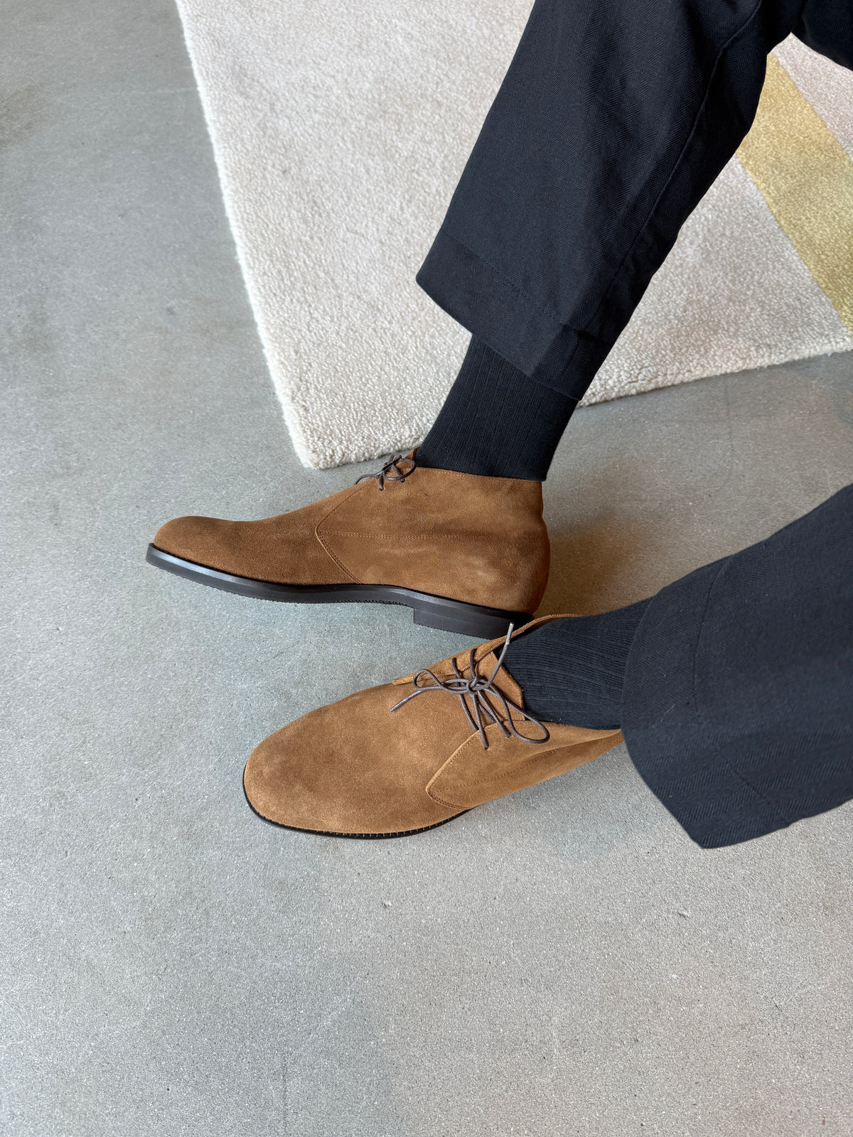 Brown suede chukka boot